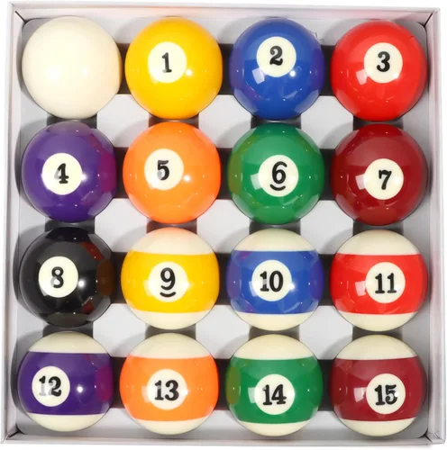 Miniatura 8 de GSE Games & Sports Expert - Juego de bolas de billar de 2 1/4 pulgadas de tamaño profesional reglamentario, juego estándar de 16 bolas para mesa