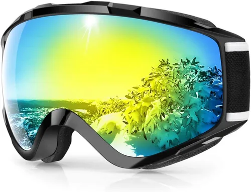Miniatura 10 de Findway - Gafas de esquí para usar sobre anteojos, para nieve y snowboard, para hombre, mujer y jóvenes, 100 % protección contra rayos ultravioleta