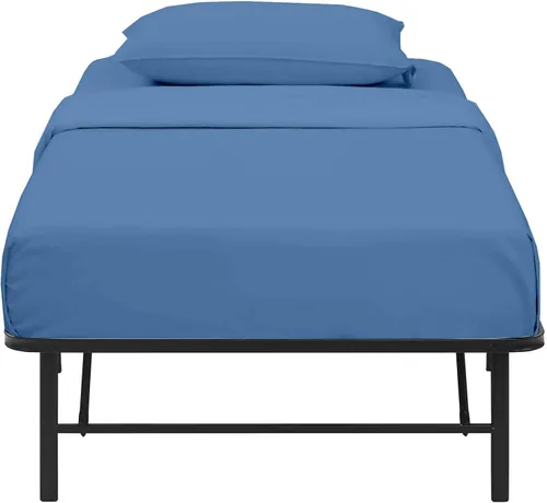 Miniatura 12 de Juego de sábanas bajeras de 4 piezas de 33 x 75 pulgadas, 100 % algodón, perfecto para cama de matrimonio estrecho, cama de campamento, cuna de Lino