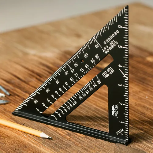 Miniatura 6 de Mr. Pen - Escuadra de Metal, 7 Pulgadas, Escuadra de Aluminio para Carpintería, Herramienta de Escuadra para Carpinteros, Escuadras de Carpintería