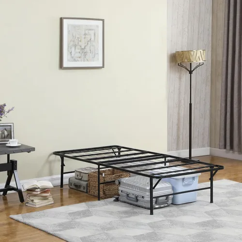 Miniatura 8 de Coaster Home Furnishings Mabel 305957T - Marco de cama de metal plegable de acero resistente de 14 pulgadas de alto, tamaño individual, color negro