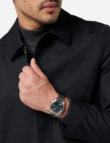 Miniatura 2 de Seiko Reloj clásico de cuarzo azul esfera para hombre SUR371 Negro - Movimiento de cuarzo