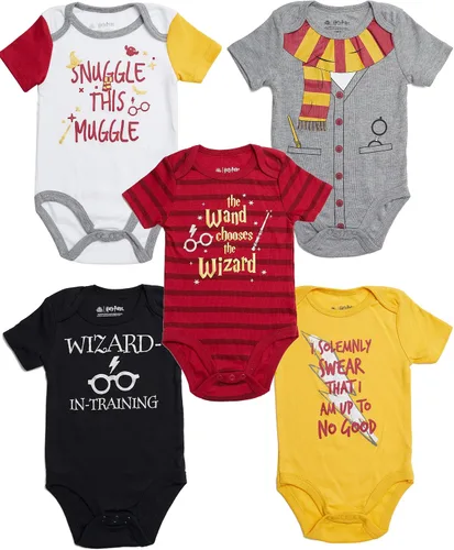 Miniatura 7 de Harry Potter Body de manga corta para bebé, paquete múltiple de regalo para bebé niña o niño, ropa de bebé