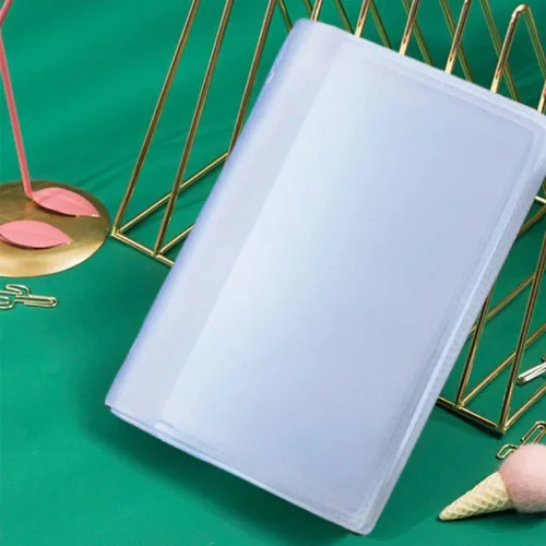 Miniatura 7 de Lxnoap Tarjetero de plástico transparente para tarjeta de crédito, Transparente, Cartera con tarjetero
