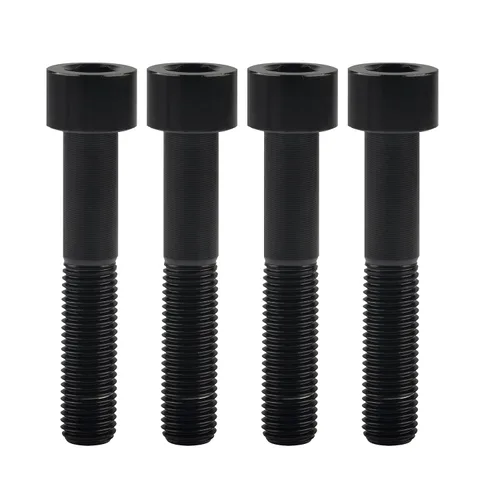 Miniatura 16 de Tornillos Allen de cabeza hueca de titanio M10 20 25 30 35 40 45 50 55 2.362 in Tornillos paquete de 4 (M10 x 0.787 in, paso 0.049 in, negro)