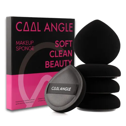 Miniatura 15 de COOL-ANGLE Paquete de 4 Esponjas de Maquillaje Rosa Para Base, Corrector y Polvo, Esponja Mezcladora Sin Látex Para Maquillaje Natural y Fácil, a2