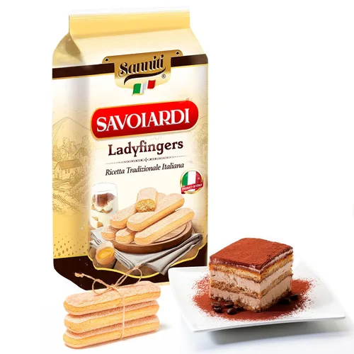 Miniatura 4 de Sanniti Galletas italianas Savoiardi Ladyfingers Producto de Italia Galletas ideales para aperitivos y tiramisú, 17.64 oz (17 onzas)