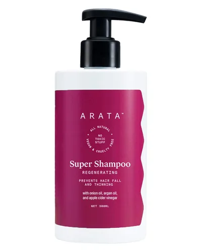 Pub Arata Ganadora del Mejor Champú Diario (Vogue Beauty Awards - 2021) Súper champú regenerador natural 5 en 1 anti-caída con aceite de cebolla y