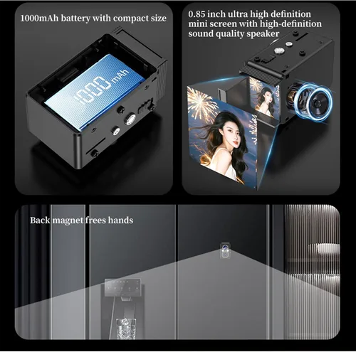 Miniatura 7 de Andoer Cámara digital S11 Retro, cámara CCD de doble lente, estilo TLR portátil, retro, apuntar y disparar, compacto, pequeño con 6 filtros