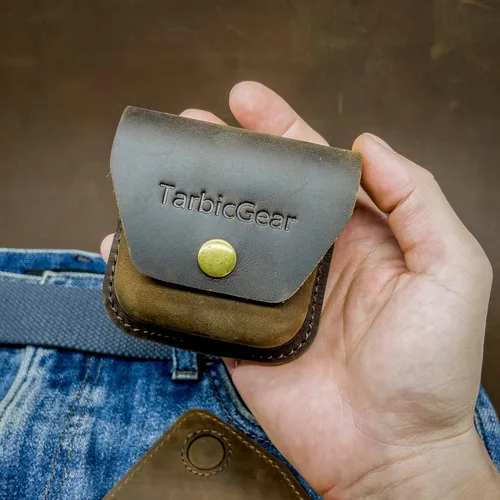 Miniatura 7 de Funda para Airpod con clip para cinturón, funda de cuero universal para Airpod Pro, Samsung Galaxy Buds y Beats Studio Buds, bolsa de cuero real