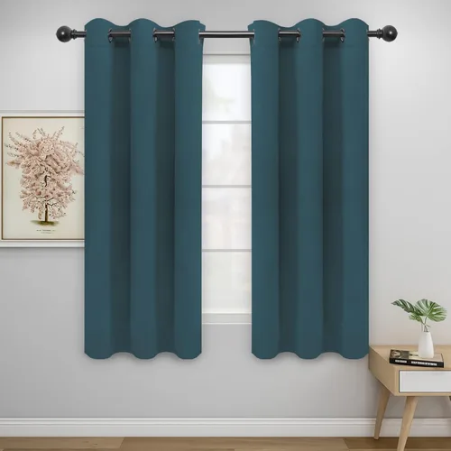 Miniatura 98 de Easy-Going - Cortinas opacas para dormitorio, aislamiento térmico sólido con ojales, cortinas de ventana para reducción de ruido, cortinas