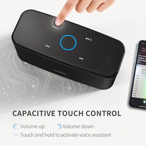 Miniatura 3 de DOSS SoundBox Plus Altavoz Bluetooth con Sonido Superior, Bluetooth 5.0, Emparejamiento Estéreo Inalámbrico, Micrófono Incorporado, 20H