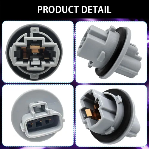 Miniatura 4 de 2 piezas de enchufe de bombilla de luz intermitente delantera, enchufe de toma de 90075-60060 para luz intermitente delantera, reemplazo de bombilla
