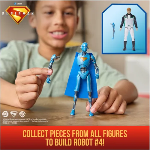 Miniatura 4 de DC Comics, Superman, Linterna Verde, Figura de acción de 6 pulgadas, estilo auténtico de la película de Superman, juguetes de superhéroes para niños