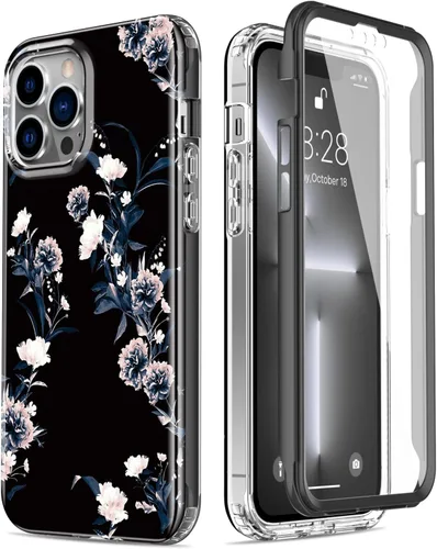 Miniatura 25 de Esdot Funda protectora para iPhone 13 Mini con protector de pantalla integrado, protección de grado militar con diseños de moda para mujeres