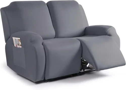 Miniatura 53 de TAOCOCO Funda para sofá reclinable, 3 piezas de fundas de tela de poliéster elástica para sofá reclinable de 3 asientos, protector de muebles suave