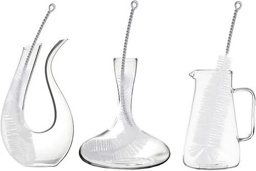 Miniatura 6 de Cepillo para botellas, ideal para limpiar botellas de cuello estrecho con parte superior oscilante, cerveza, vino, cerveza, refrescos, aerosoles