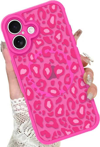 Miniatura 7 de KANGHAR - Funda para iPhone 11 [Compatible con Magsafe] Patrón estampado de leopardo Lindo guepardo Funda protectora magnética para niñas, mujeres