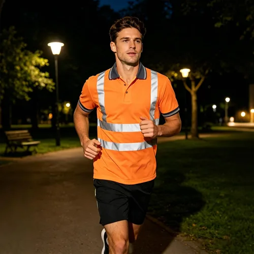 Miniatura 2 de SMASYS Polo de Seguridad Alta Visibilidad Naranja