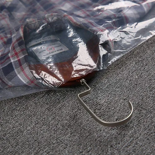 Miniatura 4 de 10 fundas de plástico transparente para ropa de 35.4 pulgadas, bolsas protectoras a prueba de polvo, adecuadas para almacenamiento en el hogar