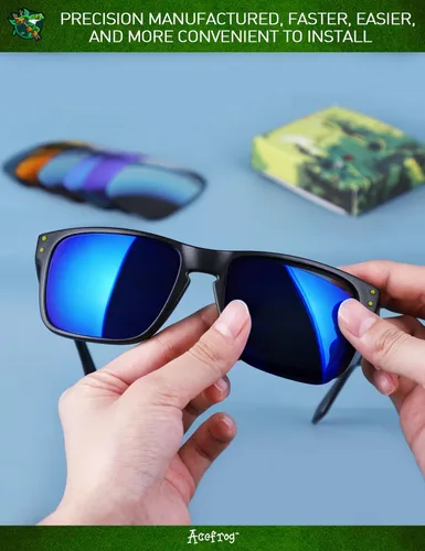 Miniatura 7 de Acefrog 4 pares de lentes polarizados de repuesto para gafas de sol Oakley Gascan OO9014, ajuste perfecto, inastillables, antiarañazos, paquete