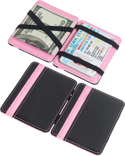 Miniatura 4 de CKLT Men's Fashion Magic Money Clip Leather Minimalistic Slim Wallet
