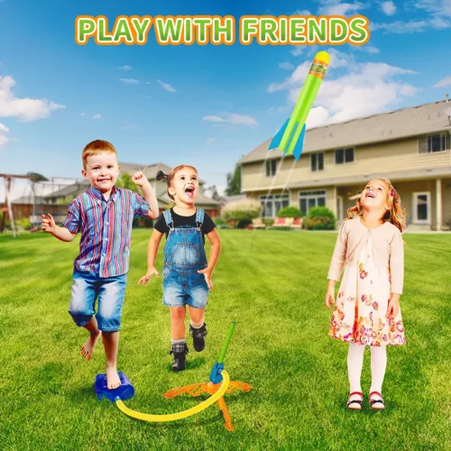 Miniatura 5 de Banvih Juguetes lanzacohetes para niños, juguetes para niños de 3 4 5 6 7 8 años en adelante, juegos de juguetes al aire libre, regalos