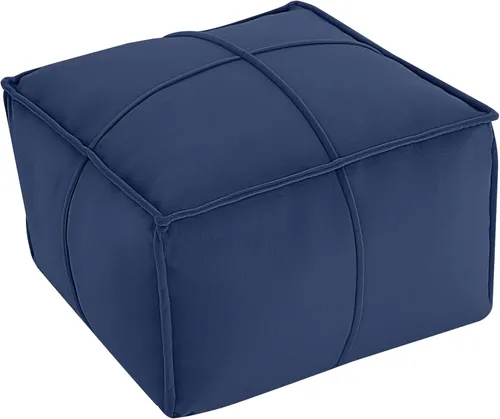 Miniatura 23 de MeMoreCool Puf Otomano Redondo Relleno Reposapiés, Puf de Piso Reposapiés con Relleno de Trozos de Espuma Suave, Otomano Redondo Pequeño Reposapiés