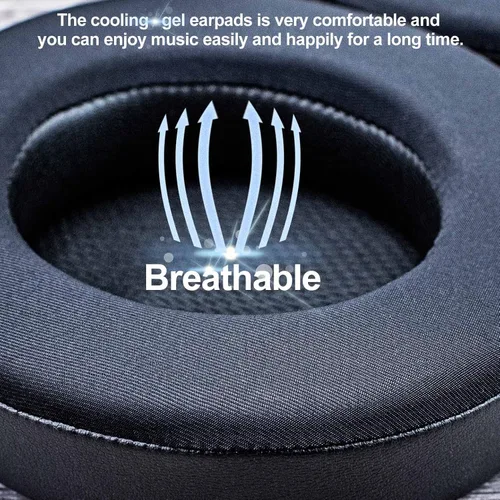 Miniatura 4 de Almohadillas de gel refrescante de forma ovalada para Virtuoso RGB Wireless, XT, SE Agujero interior más grande ampliado