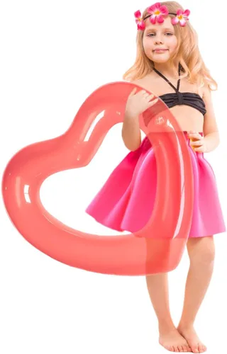 Miniatura 12 de ZHUYNXIR Tubo flotante de piscina con forma de corazón, diversión en el agua, juguetes de fiesta en la playa para niños, accesorios de diseño