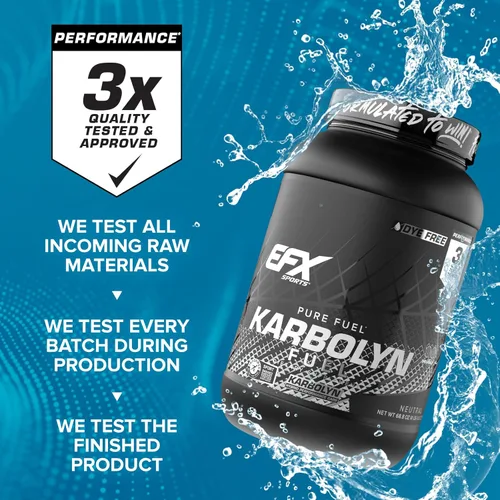 Miniatura 5 de EFX Sports Karbolyn Fuel Polvo de Carbohidratos de Absorción Rápida Carga de Carbohidratos, Energía Sostenida, Recuperación Rápida Libre