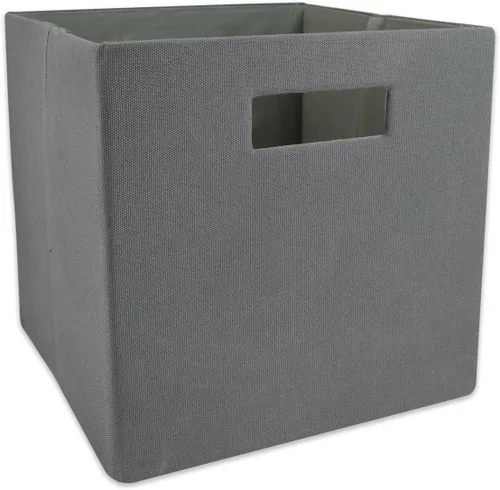 Miniatura 26 de DII Cubo de almacenamiento plegable de poliéster, sólido, ligero y duradero, cuadrado pequeño, 11x11x11 pulgadas, aguamarina