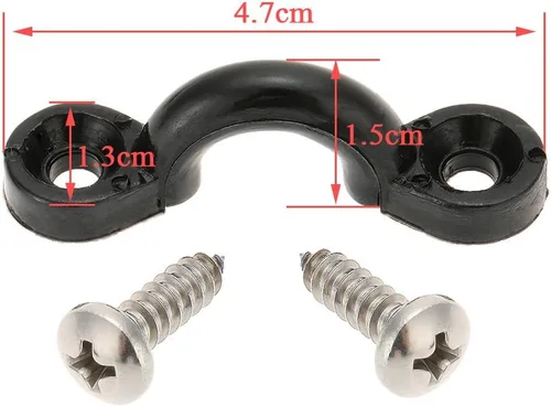 Miniatura 3 de Docooler Juego de 10 trabillas elásticas de nailon para cubierta con 20 tornillos para barco, kayak, cubierta