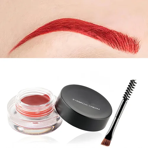 Miniatura 2 de Crema de cejas de 12 colores, gel de pomada de cejas suave de larga duración, impermeable, delineador de ojos, maquillaje de cejas cosméticos