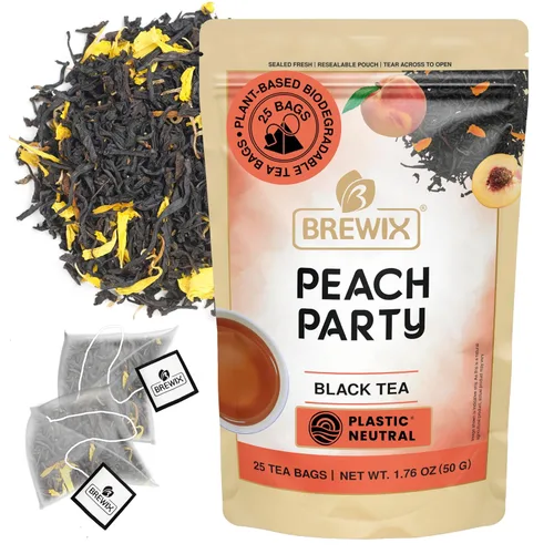 Miniatura 12 de BREWIX, Bedtime Blossom - Té suelto de hierbas (más de 50 tazas) sin cafeína y totalmente natural Mezcla relajante floral nocturna Rooibos