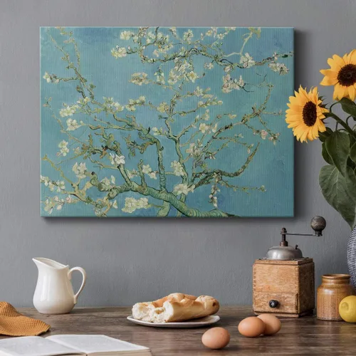 Miniatura 4 de Renditions Gallery Vincent Van Gogh Impreso Flores de almendra, famosa reproducción de pintura, lienzo de alta calidad envuelto en galería, listo