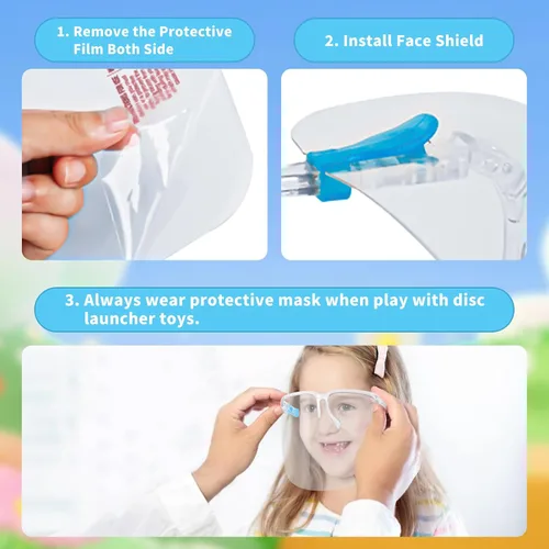 Miniatura 7 de CPSYUB Lanzador de disco volador para exteriores, juguetes de brinco para niños de 3, 4, 5, 6, 7, 8, 9, 10 años, juego de atrapar mariposas