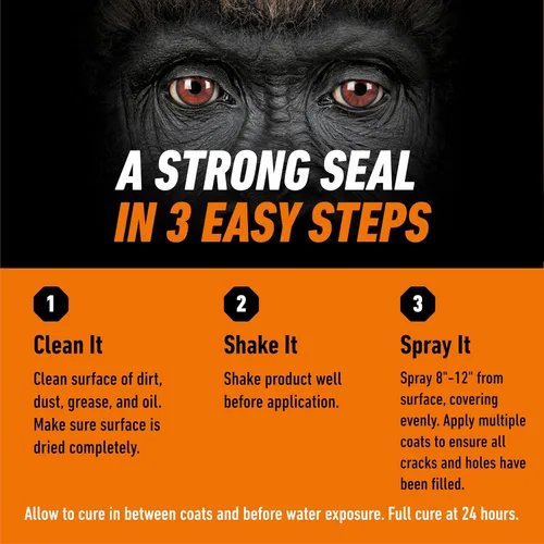 Miniatura 6 de Gorilla Aerosol blanco impermeable para parchar y sellar