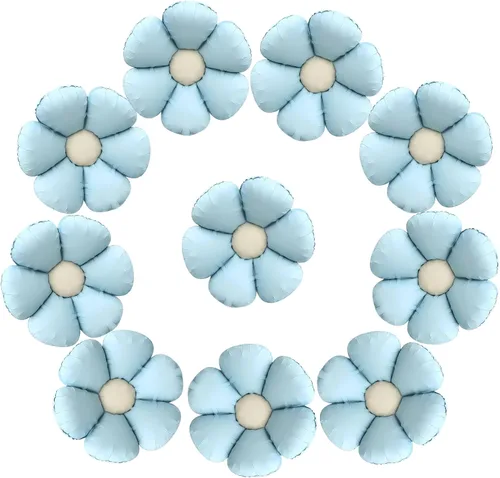 Globos de margarita, para decoraciones de cumpleaños de margaritas, baby shower, boda (azul)