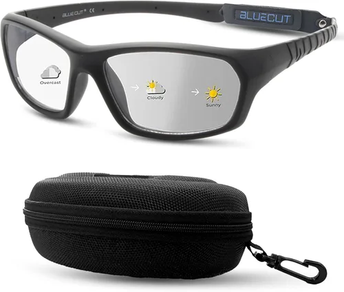 BLUE CUT Sports Protection Goggles, Photochromic Lenses Safety Glasses for Basketball, Pickleball and Outdoor Sports