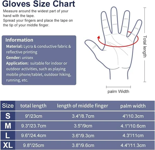 Miniatura 2 de Guantes de invierno para hombres y mujeres, para pantalla táctil para clima frío, antideslizantes, guantes cálidos con forro térmico de punto suave