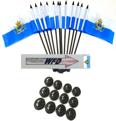 Miniatura 113 de Paquete de 12 banderas de escritorio de oficina en miniatura de poliéster Afganistán de 4 x 6 pulgadas y pequeñas banderas de mesa, 1 docena de mini