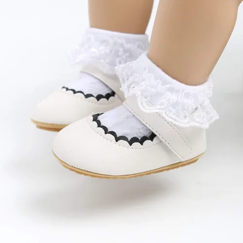 Miniatura 3 de SOFMUO Mary Jane - Zapatos planos con lazo, zapatos de ballet para niñas pequeñas, primeros caminantes, para boda, Navidad, zapatos de vestir