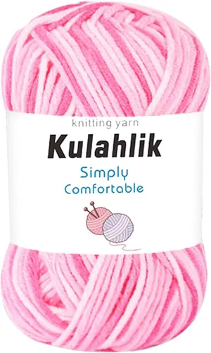 Miniatura 131 de 50g (1x50g) Hilo Acrílico para Crochet y Tejido, Hilo Degradado Colorido, 1 Rollo de Madejas, Hilo Acrílico Multicolor, Perfecto para Proyectos