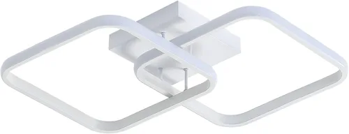 Miniatura 9 de DELIPOP Lámpara de techo LED moderna de 23 pulgadas, lámpara de techo empotrada de 42 W 6500 K, lámpara de techo acrílica para pasillo, sala