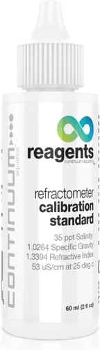 Reactivos Continuum Refractometer Calibration Standard – Referencia de agua de mar para calibración de equipos de medición de densidad, 2.0 fl oz