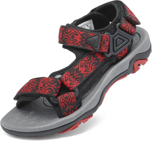 DREAM PAIRS Sandalias de verano para niños, ligeras y ajustables (para niños y niñas, grandes y pequeños).