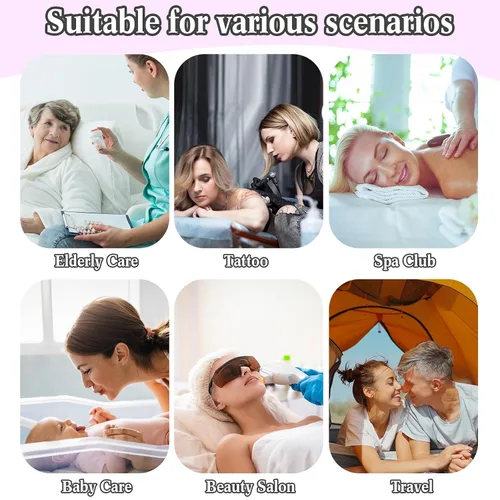 Miniatura 6 de Mixweer 30 piezas de 39 x 87 pulgadas desechables para mesa de masaje, sábanas ajustables no tejidas para cama de spa, sábanas transpirables, no a