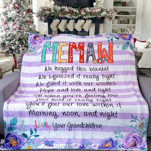 Miniatura 11 de NAZENTI Manta de forro polar sherpa súper suave de 50 x 60 pulgadas, manta Gigi Loves Me, manta Gigi, regalos Gigi de nietos, manta Gigi regalos