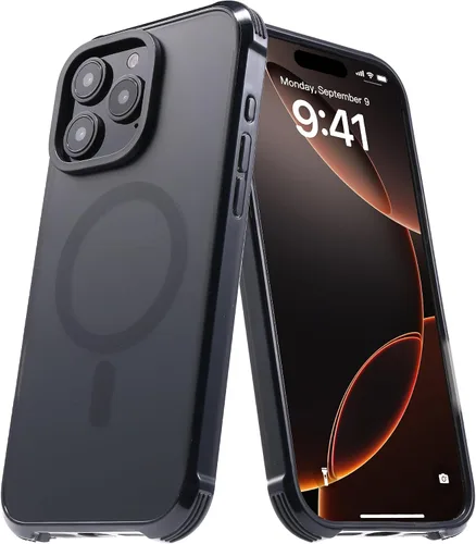 Miniatura 98 de Tigowos Magnetic Guardian - Funda diseñada para iPhone 11 Pro [probada en caídas de grado de 10 pies y compatible con MagSafe] Funda delgada Negro